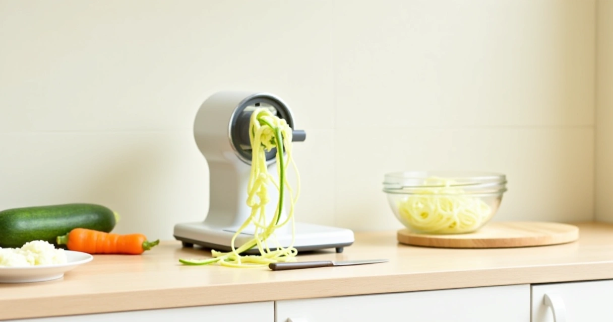Zoodles Machine Top 4-in-1 Zucchini Spiralizers: Best Veggie | Smart Plate Recipes
